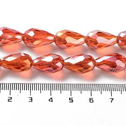 Гальванические стеклянные бусины EGLA-R006-15x10mm-M