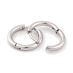 Не тускнеющее круглое кольцо из нержавеющей стали 304 серьги-кольца для женщин&nbsp;EJEW-G388-02A-P