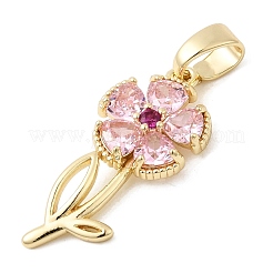 Латунные микро проложить кубического циркония подвески&nbsp;KK-C141-07G