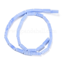 Brins de perles d'agate en dentelle bleue synthétique&nbsp;G-M401-B01