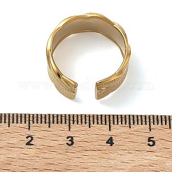 Anillos abiertos de acero inoxidable 304 para mujer&nbsp;RJEW-L341-03A-G