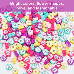 200 pz 5 colori fatti a mano perline di argilla polimerica&nbsp;CLAY-PH0001-64