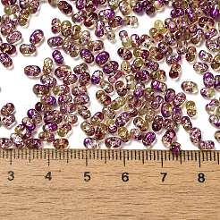 Spray bemalte Glasperlen&nbsp;SEED-F005-02A-01