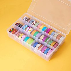 Прямоугольник пластиковые контейнеры для хранения бисера&nbsp;CON-PH0002-05