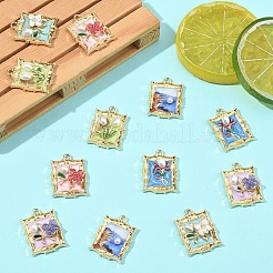 12шт 6 стиля подвески из сплава с эмалью FIND-YW0007-49