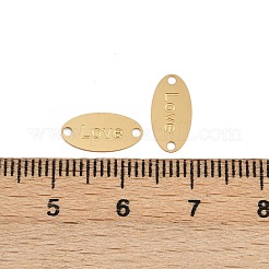 Овальные подвески из нержавеющей стали 304 с соединительными элементами Love Links&nbsp;STAS-K295-09G