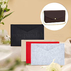 4 pièce de 4 couleurs de feutre de laine pour sac à main&nbsp;FIND-WR0006-71C