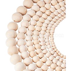 Незаконченные деревянные бусы&nbsp;WOOD-PH0008-16