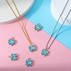 6шт 2 цвета латунные микро проложить кубический цирконий шармы KK-BBC0019-25