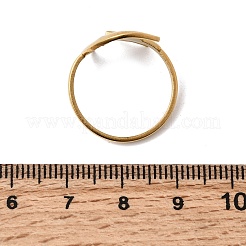 Открытые кольца манжеты из нержавеющей стали 304&nbsp;RJEW-H265-03G