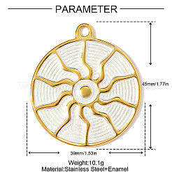 Подвески из нержавеющей стали 304 с эмалью STAS-OY002-84G