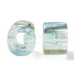 УФ-покрытие радужными переливающимися акриловыми бусинами OACR-C012-02H-1