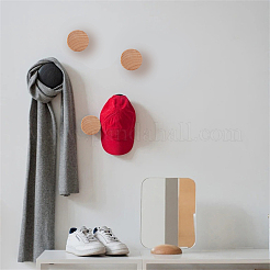 Деревянная вешалка для крючков AJEW-WH0189-45