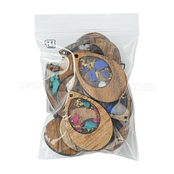14 шт. подвески из орехового дерева и смолы 7 цветов&nbsp;WOOD-FS0001-31