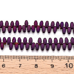Гальванические нити из синтетических немагнитных гематитовых бусин&nbsp;G-T139-65D
