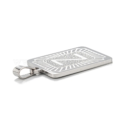 Pendentifs en acier inoxydable 304 anti-ternissement&nbsp;STAS-K216-48Z-P