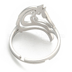 Кольца из нержавеющей стали марки 304&nbsp;RJEW-R142-02P