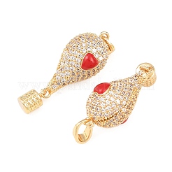 Латунные микро проложить кубического циркония подвески&nbsp;KK-H249-02G