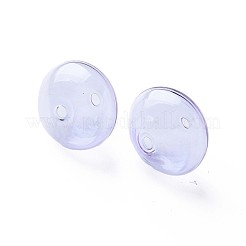 Прозрачные бусины из дутого стекла ручной работы&nbsp;GLAA-T012-52B