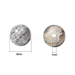 Натуральный камень-карта / камень пикассо / нити из бисера пикассо&nbsp;G-OC0001-04