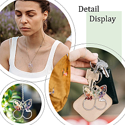 6 шт. 6 стиля натуральный аметист медная проволока обернутая чипом большие подвески&nbsp;G-PH0002-16