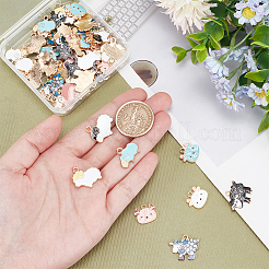 Подвески из сплава эмали 60шт 12 стиля&nbsp;ENAM-PH0002-77