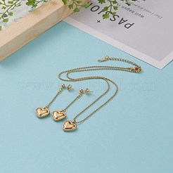 Ожерелья с подвесками и серьги-подвески комплекты украшений SJEW-JS01170