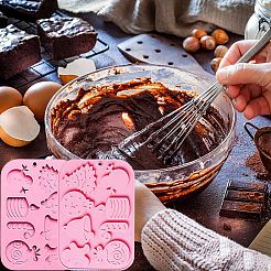 2шт diy рождественская тема пищевые силиконовые Молды DIY-CJ0002-13