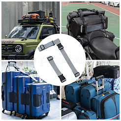 ナイロン製ラゲッジストラップ2本  プラスチックバックル付き  ゲインボロ  485~845mm&nbsp;AJEW-WH0752-695A