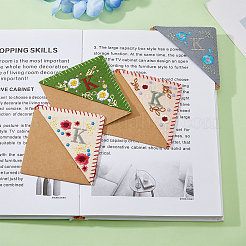 4 шт. 4-х стилевые закладки для книг с вышивкой из фетра FIND-HY0003-46K