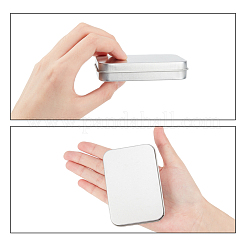 Boîte en fer blanc à clapet jointe&nbsp;CON-WH0069-52