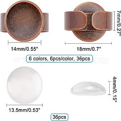 Наборы для изготовления ювелирных колец на палец своими руками&nbsp;DIY-FH0001-24