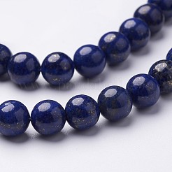 Gefärbt Klasse A natürliche Lapislazuli Perlen Stränge&nbsp;X-GSR8mmC123