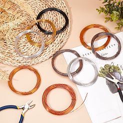 12 рулон круглой алюминиевой проволоки 6 цветов AW-PH0002-24