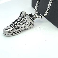 Ожерелья из нержавеющей стали с подвеской в виде спортивной обуви для мужчин PX8427