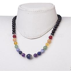 Collane di perline pietra preziosa mista&nbsp;NJEW-JN01753