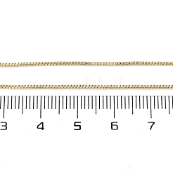 Collares de cadena de caja de latón para mujer&nbsp;X-NJEW-D302-42G