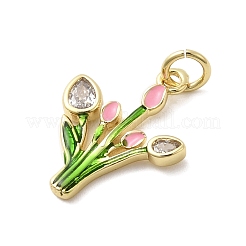 Латунные микро проложить кубического циркония подвески&nbsp;KK-A278-01B-02G