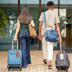 2 бирка для багажа из искусственной кожи и 2 обложки для паспорта&nbsp;FIND-CL0001-14B