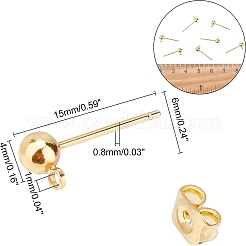 20 шт. Латунные выводы для серег&nbsp;KK-PH0001-78