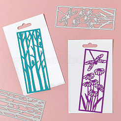 Прямоугольные трафареты для штампов из углеродистой стали DIY-WH0309-1028