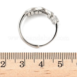 Вращающиеся кольца из латуни для женщин&nbsp;RJEW-C132-01D-P