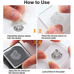 Прозрачные штампы из ПВХ с летней тематикой DIY-WH0631-0251