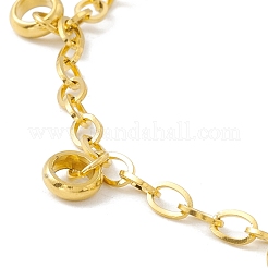 PVD вакуумное покрытие 304 нержавеющая сталь кольцо подвески браслет с цепочками для женщин STAS-E001-29G