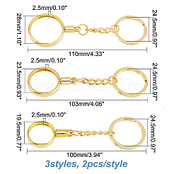 6шт 3 стиля цинковый сплав медальон или держатель монет брелок KEYC-AR0001-07