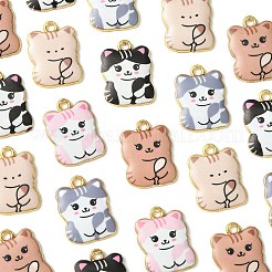 Подвески из сплава с принтом в 30 стилях ENAM-CJ0005-51