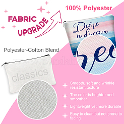 10 шт. 10 стиля полиэстеровых холщовых косметичек ABAG-TN0001-01