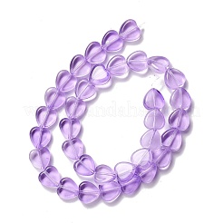 Transparent perles de verre brin&nbsp;GLAA-F112-03D