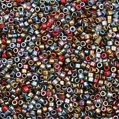 Матовые металлические цвета стеклянные цилиндрические бусины&nbsp;EGLA-K064-03