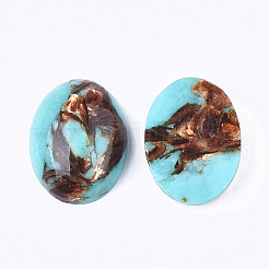 Montierte synthetische kaiserliche Jaspis- und Bronzit-Cabochons&nbsp;X-G-S329-080E